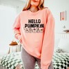 Simply Sage Market Women's Lightweight Garment Dyed Graphic Sweatshirt Hello Pumpkin Distressed - 2 of 4