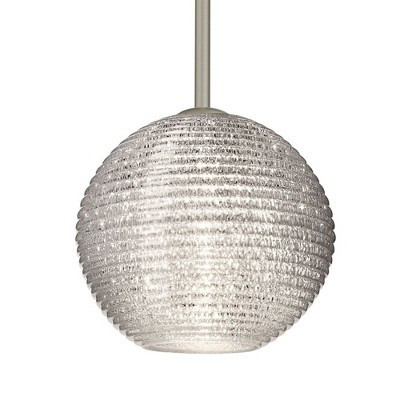 Besa Lighting Kristall 8 1 - Light Pendant in  Satin Nickel