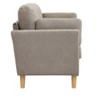 NicBex Modern Minimalist Loveseat Sofa Couch with Two Pillows & Wooden Legs,2-Seat Lounge Sofa for Living Room,Apartment - 4 of 4
