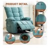 RONSHIN Swivel Rocker Recliner Chair with Heat and Massage, 360 Degree Swivel Rocking Sofa with Cup Holders, Oversized Single Seat for Living Room - 4 of 4