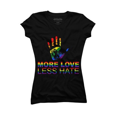 Design By Belugastore Humans More Love Pride Hand Print By Belugastore T-Shirt