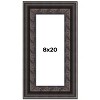 PosterPalooza | Panoramic 3.5" Wide Ornate Black Frame - UV Acrylic, Foam Board Backing, Hanging Hardware - 2 of 4