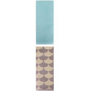 REGALWOVEN Cotton Hand Towels Absorbent Soft for Bathroom Hand Face Gym Spa 13" x 30"/13" x 29" 2 Pcs - 1 of 4