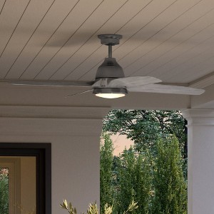 Urban Ambiance Luxury Urban Loft Ceiling Fan 16''H x 56''W,  Aged Nickel Finish,  Bunbury Collection, UHP9330 - 1 of 4