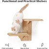 FUKUMARU Cat Wall Shelves, 2 Platform Cat Wall Furniture, Tree Shape Wall-Mounted Cat Floating Shelf with Sisal Mat - 2 of 3