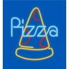 My Pizza Day Neon Pepperoni Pizza Slice Crew Neck Short Sleeve Adult T-shirt - 2 of 2