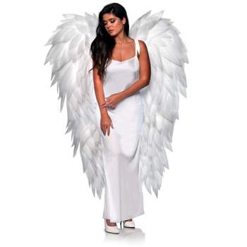 Underwraps Costumes White Full Length Angel Wings Adult Costume Accessory