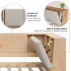 Twin/Full Size L-shaped Daybed Corner Bed with Drawers, Storage Bookcase, Upholstered Headboard, Power Outlets and USB Port-ModernLuxe - 4 of 4