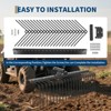 48 in Heavy-Duty Pine Straw Rake for Lawn Tractors & UTVs, 21-Tine Landscape Rake with 2 in Receiver Hitch - 3 of 4
