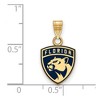 Black Bow Jewelry 14k Yellow Gold Plated Sterling Silver Florida Panthers NHL Small Pendant - 2 of 3
