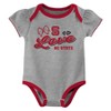 NCAA NC State Wolfpack Infant Girls' 3pk Bodysuit - 3 of 4