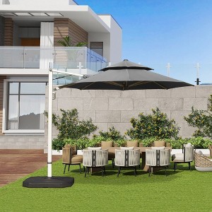 Kumasinova 360° Rotation Offset Patio Umbrella,Outdoor Umbrella with Hydraulic Lift,Beach Umbrella with Adjustable Tilt,Outdoor Umbrellas for Patio - 1 of 4