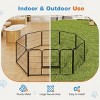 LAOTIES Dog Playpen with Door,Portable Metal Pet Fence For Small Dogs And Puppies,8 Panel Puppy Playpen For Indoor And Outdoor Use - 3 of 4