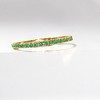 Pure Collection by Ross-Simons 0.33 ct. t.w. Emerald Eternity Band in 14kt Yellow Gold - 3 of 4