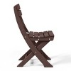 WestinTrends Malibu HDPE Outdoor Patio Modern Folding Dining Chair - 4 of 4