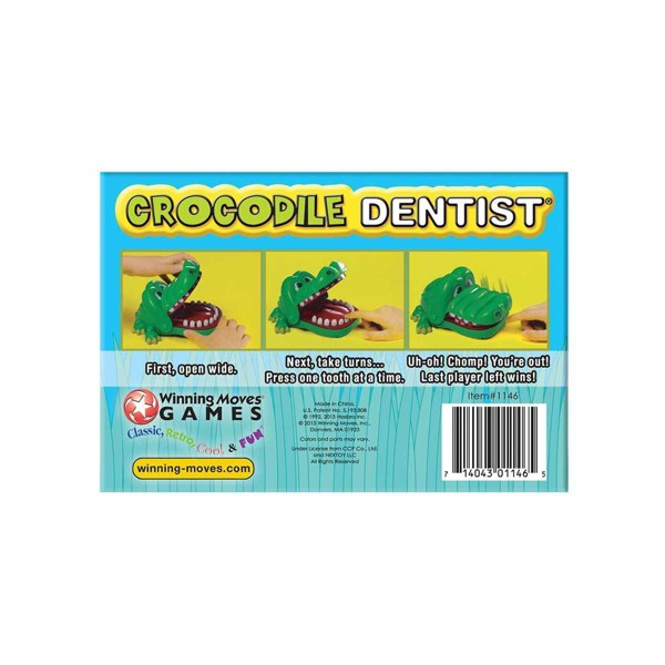 Juego del Dentista Cocodrilo: Clásico de Winning Moves para Pensamiento Creativo, 1-4 Jugadores, 15-20 Minutos de Juego 3