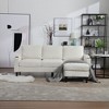 77.36'' Chenille L-Shaped 3-Seater Sectional Sofa with Storage Ottoman, Cup Holders, and Side Pockets - 2 of 4