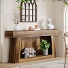 Tribesigns 63-inch Farmhouse Console Table, 2-Tier Entryway Table Sofa Table Behind Couch for Living Room, Corridor - 2 of 4