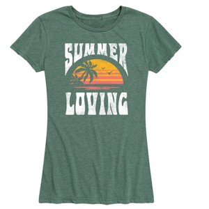 Women's - Instant Message - Summer Loving Short Sleeve Graphic T-Shirt - 1 of 4