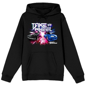 Fast & Furious Franchise Take The Wheel Adult Black Hoodie - 1 of 3