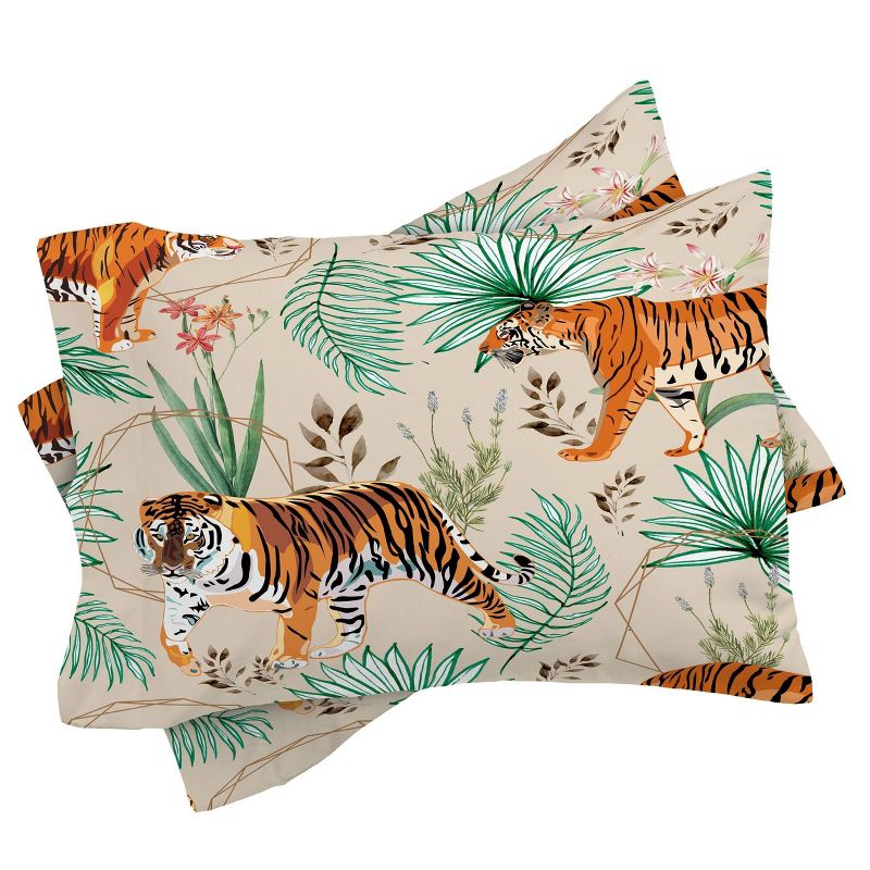 83 Oranges Tropical and Tigers Comforter Set - Deny Designs, 4 of 8