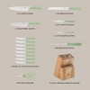Martha Stewart 16 Piece Lockton High Carbon Stainless Steel Cutlery w/ Acacia Wood Block - 2 of 4
