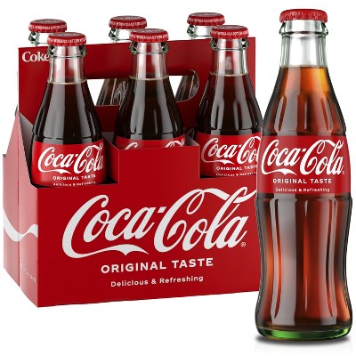 Coca-Cola Soda - 6pk/8 fl oz Glass Bottles
