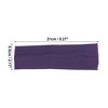 Unique Bargains Cotton Sweatbands Stretchy Moisture Wicking Headband for Sports 1 PCS - 2 of 4