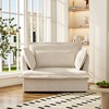 FUFU&GAGA 47.2”W Comfy Lounge Accent Chair Upholstered White Single Sofa Chair Sette - 2 of 4