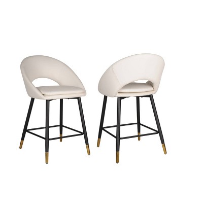 Brassex Set of 2 Mila Counter Height Barstools
