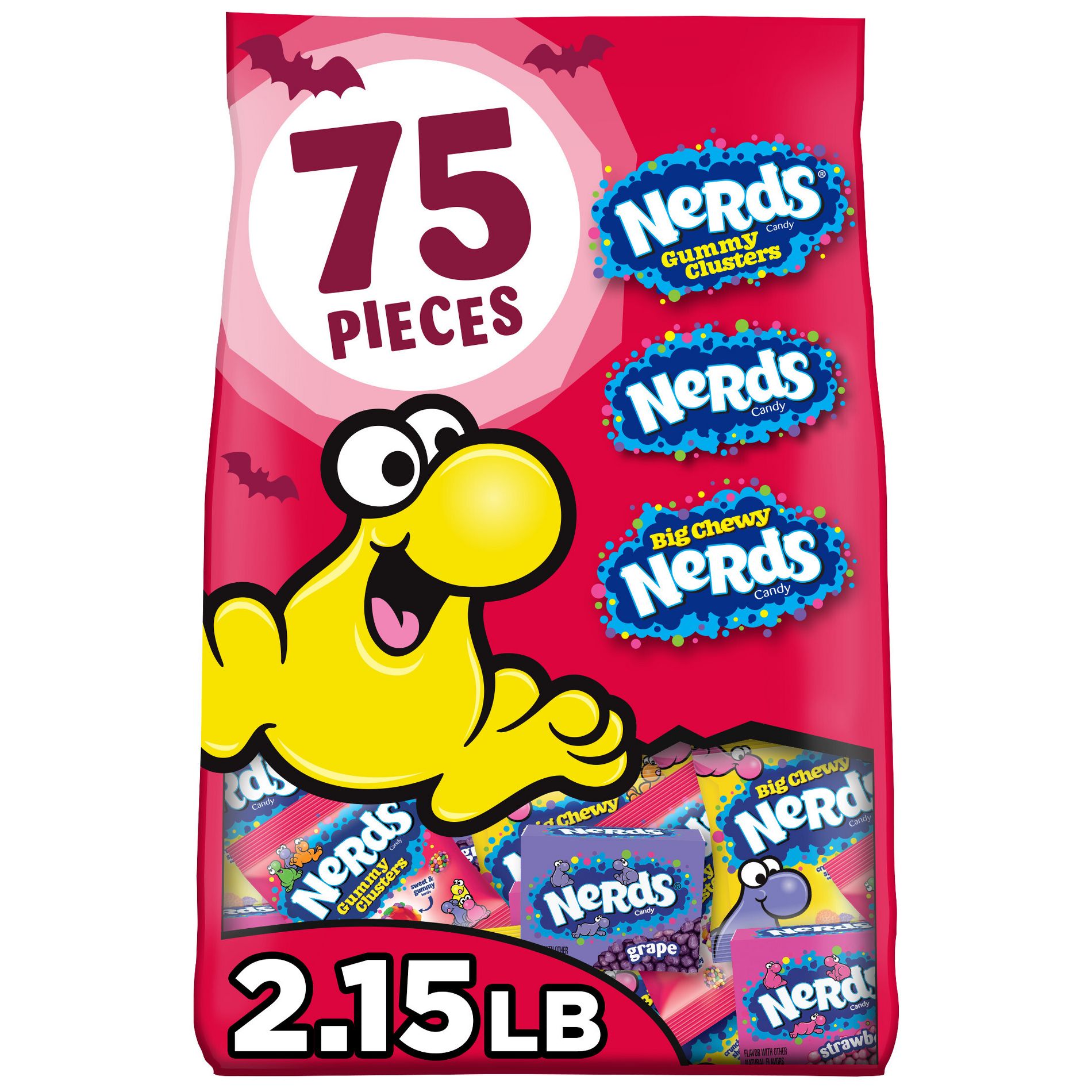 Nerds Halloween Assortment Fruit Candy Bag - 34.44oz/75ct