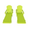 WestinTrends Dylan 2 Piece Adirondack Poly Reclining Chaise Lounge With Arms - 2 of 4