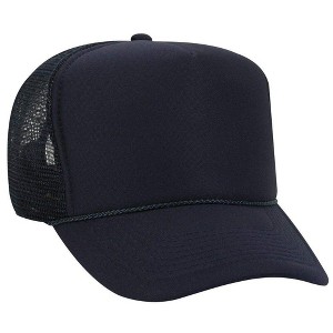 Nertpow Polyester Foam Front 5 Panel High Crown Mesh Back Trucker Hat - 1 of 4
