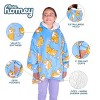 The Bare Homey - Kids Wearable Blanket - Fleece Side Pockets - 3 of 4
