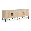 66'' Functional 4-Door Sideboard Storage Cabinet with Adjustable Shelves, Buffet Accent Cabinet TV Stand - ModernLuxe - 4 of 4