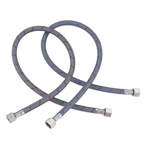 WOWOW 3/8 in. Compression x 3/8 in. Compression x in. Braided nylon Faucet Connector - 1 of 4