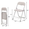 Folding Chairs 2/4 Pack with Cushion - 2 of 4