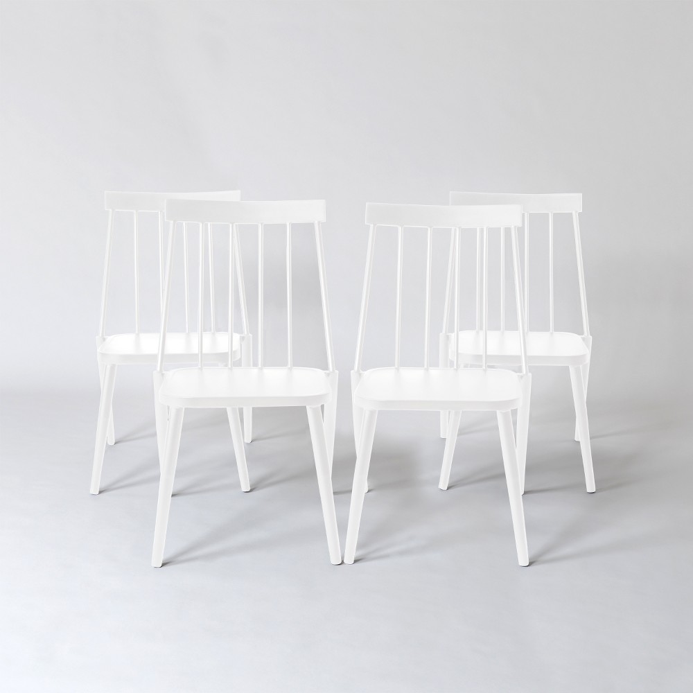 Windsor 4pk Patio Dining Chair - White - Project 62 was $300.0 now $150.0 (50.0% off)