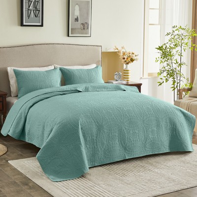 Inhand Microfiber Quilt Bedding Set, Soft Lightweight Coverlet For All Season