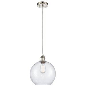 Athens - 1 Light Cord Hung Mini Pendant In Industrial Style-13 Inches Tall and 10 Inches Wide - 1 of 1