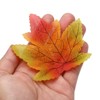 Unique Bargains Wedding Thanksgiving Halloween Decoration Fake Artificial Maple Leaves 100 Pcs - 4 of 4