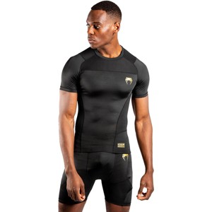 Venum G-Fit Short Sleeve Rashguard - Black/Gold - 1 of 2