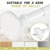 Tension Curtain Rod 31 to 112 In Long Adjustable Pole Heavy Duty White Spring Shower Curtain Rod Bathroom Room Divider - 3 of 4