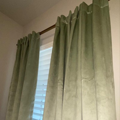 2pk Blackout Lucca Velvet Window Curtain Panels - Martha Stewart : Target