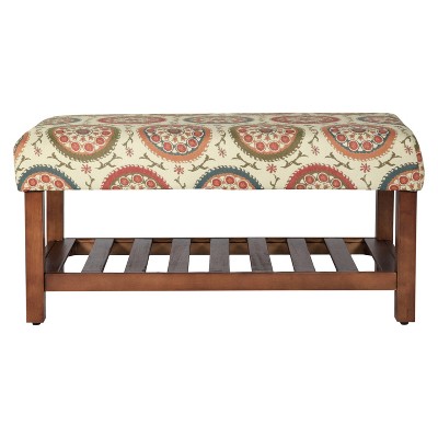 Suzzani Cocktail Bench - HomePop