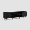 Mid-Century Modern Wide Storage TV Stand for TVs up to 80" - Saracina Home - image 3 of 4