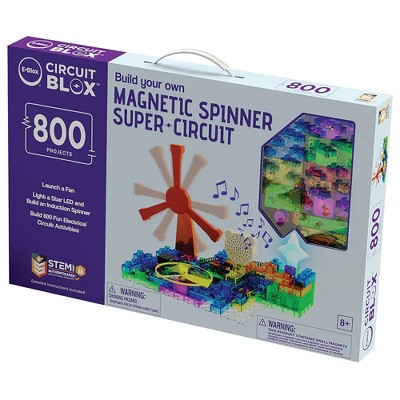 E-Blox: Circuit Blox: BYO Magnetic Induction Spinner Super Circuit - Ages 8+