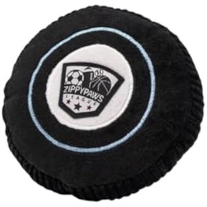 ZippyPaws SportsBallz - Plush Hockey Puck Dog Toy, Soft Squeaky Balls for Dogs, Stuffed Plushie Play Toy Balls for Puppies - 1 of 1