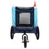 2-in-1 Bike Trailer & Push Cart for Pets - Detachable Bike Hitch & Push Handle Included - All-Terrain Wheels,Non-Slip Floor,Holds Pets Up to 88 lbs - 3 of 4