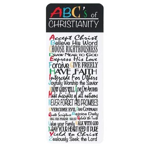 Abc's of Christianity Primaries Bright White Cardstock Bookmarks, Pack of 12 - 1 of 2